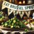 Een hoogwaardige foto gemaakt met een Nikon D810 DSLR-camera ter ere van Eat Brussels Sprouts Day.